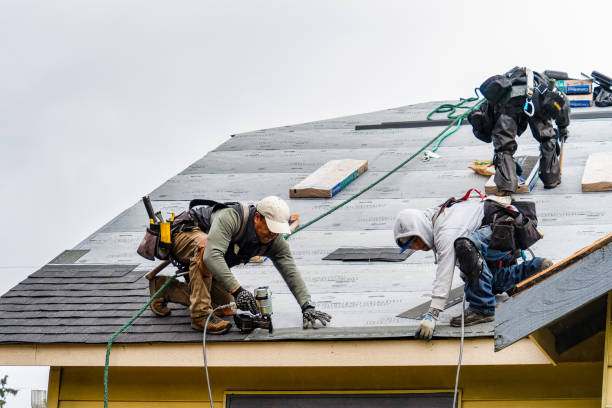 Professional Roofing technician working in Gregory, MI